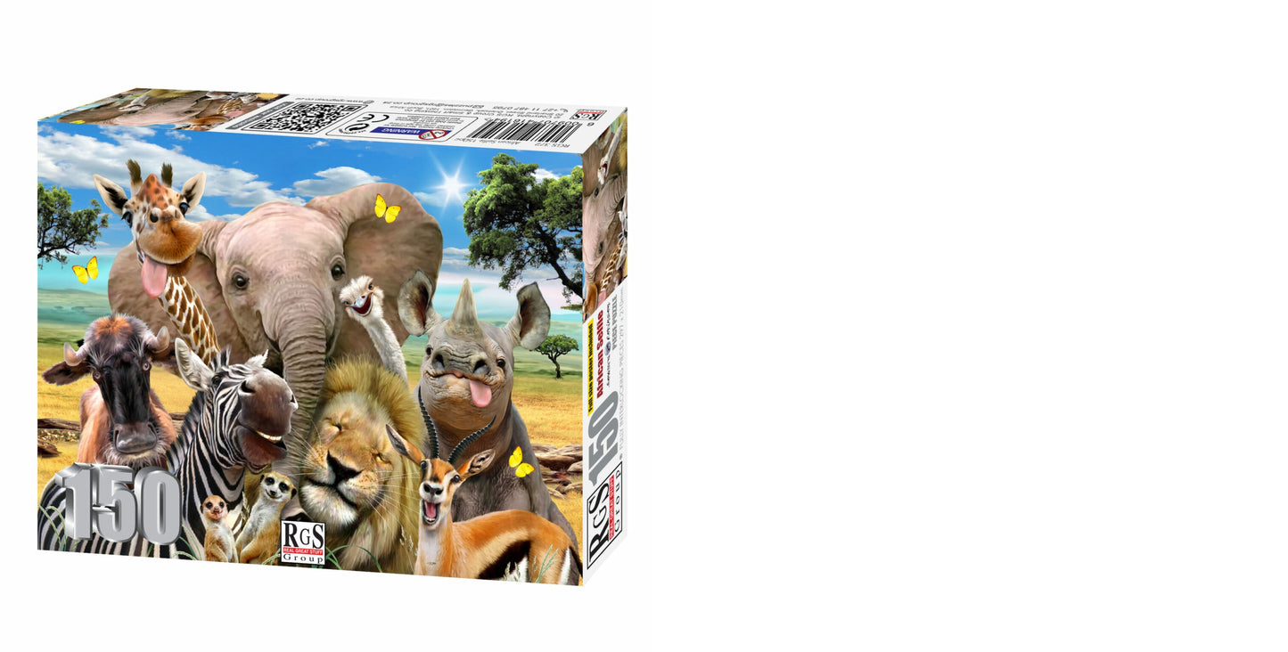 African Selfie Board Puzzle 150Pcs