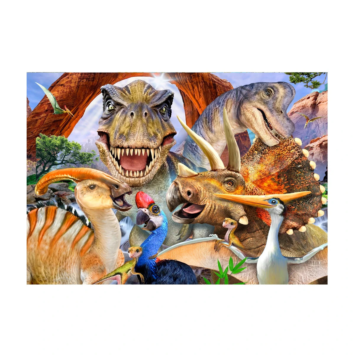 Dinosaurs Selfie Board Puzzle 200Pcs
