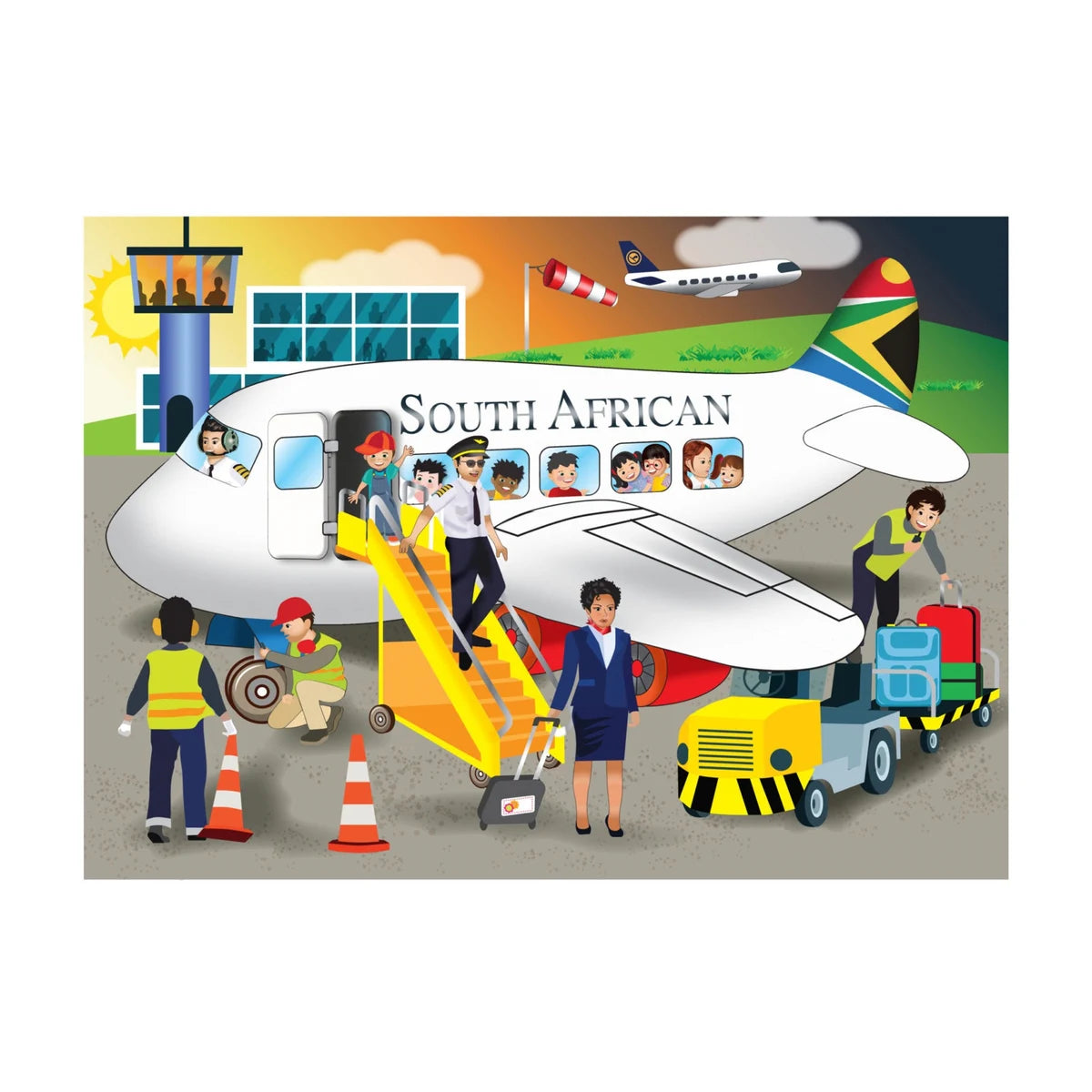 Jumbo Plane Puzzle 12Pcs
