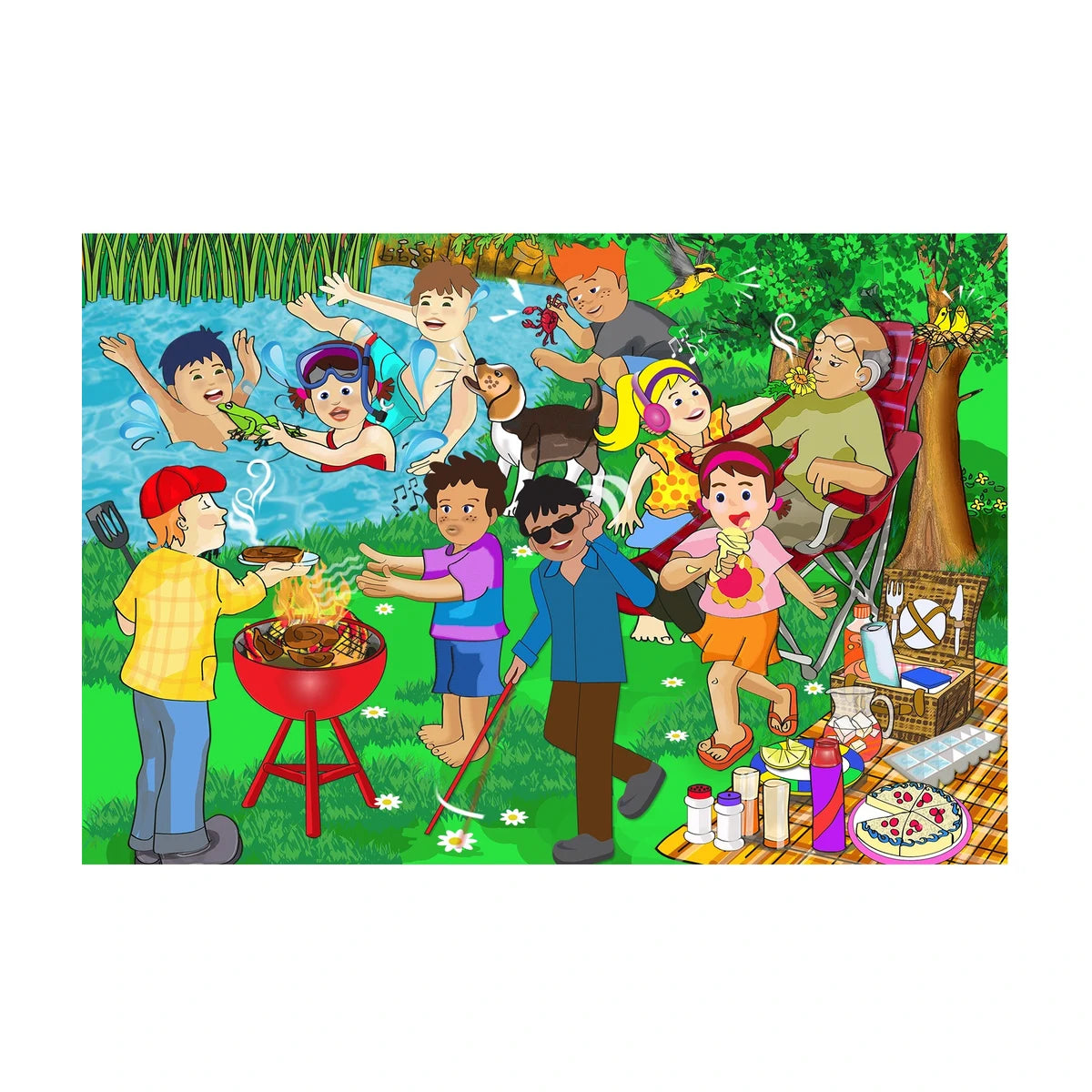 My Senses Wooden Jigsaw Puzzle 36 Pcs