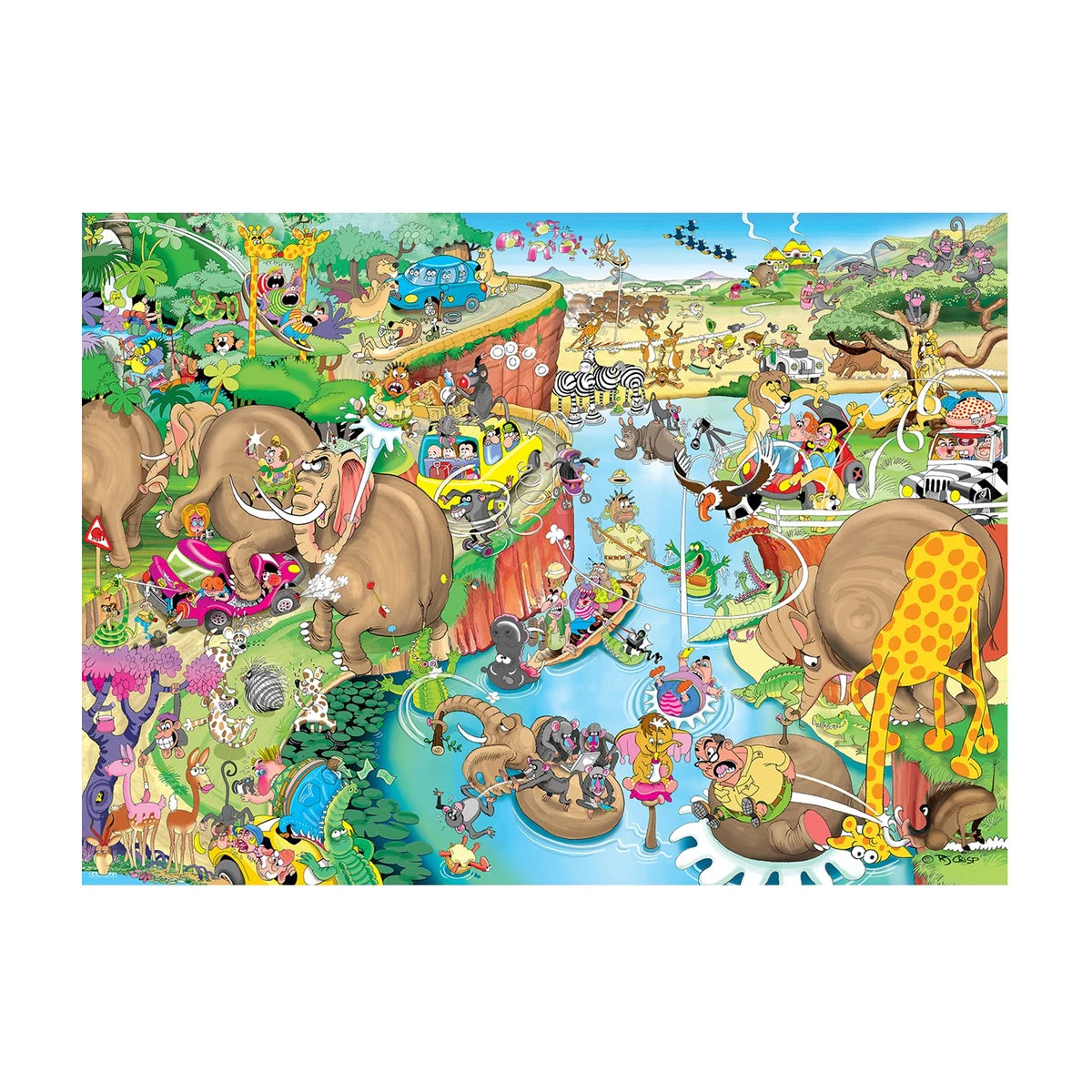 Wild African Safari Puzzle 120Pcs
