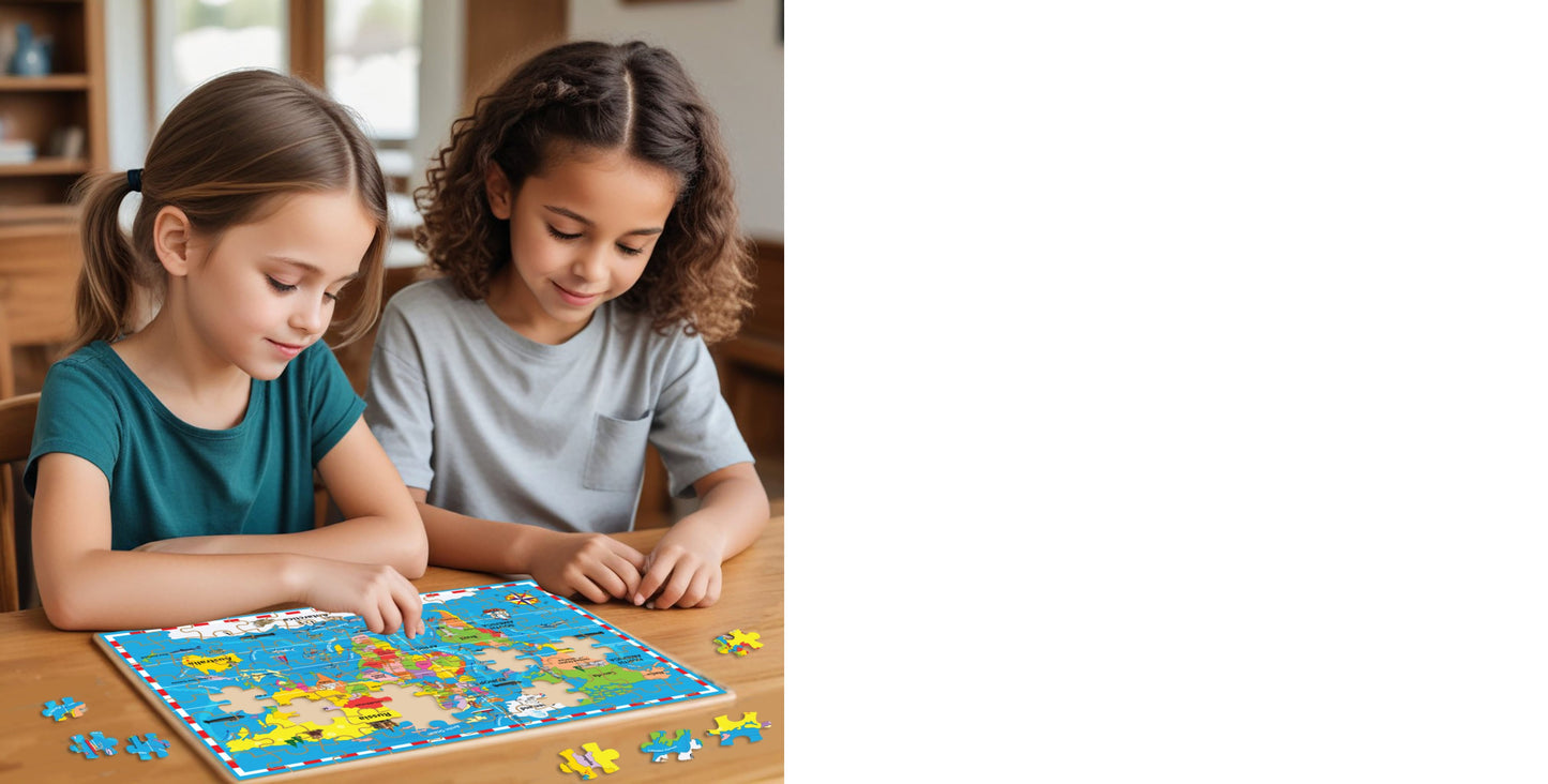 World Map Puzzle 50Pcs