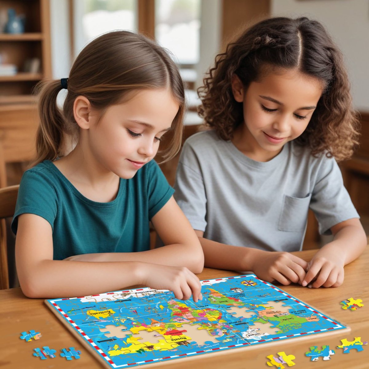 World Map Puzzle 50Pcs