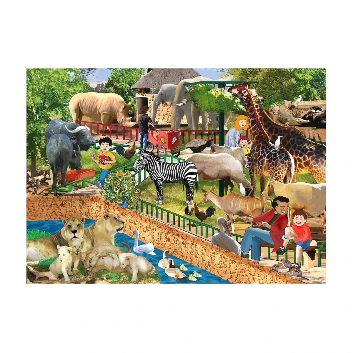 Zoo Wooden Jigsaw Puzzle 36 Pcs