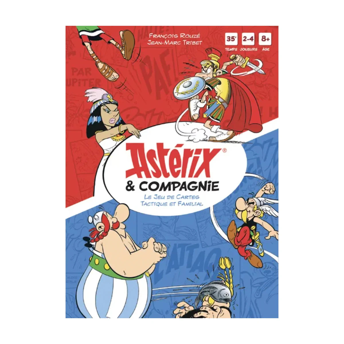 Asterix & Compagnie family strategy card game box front artwork
