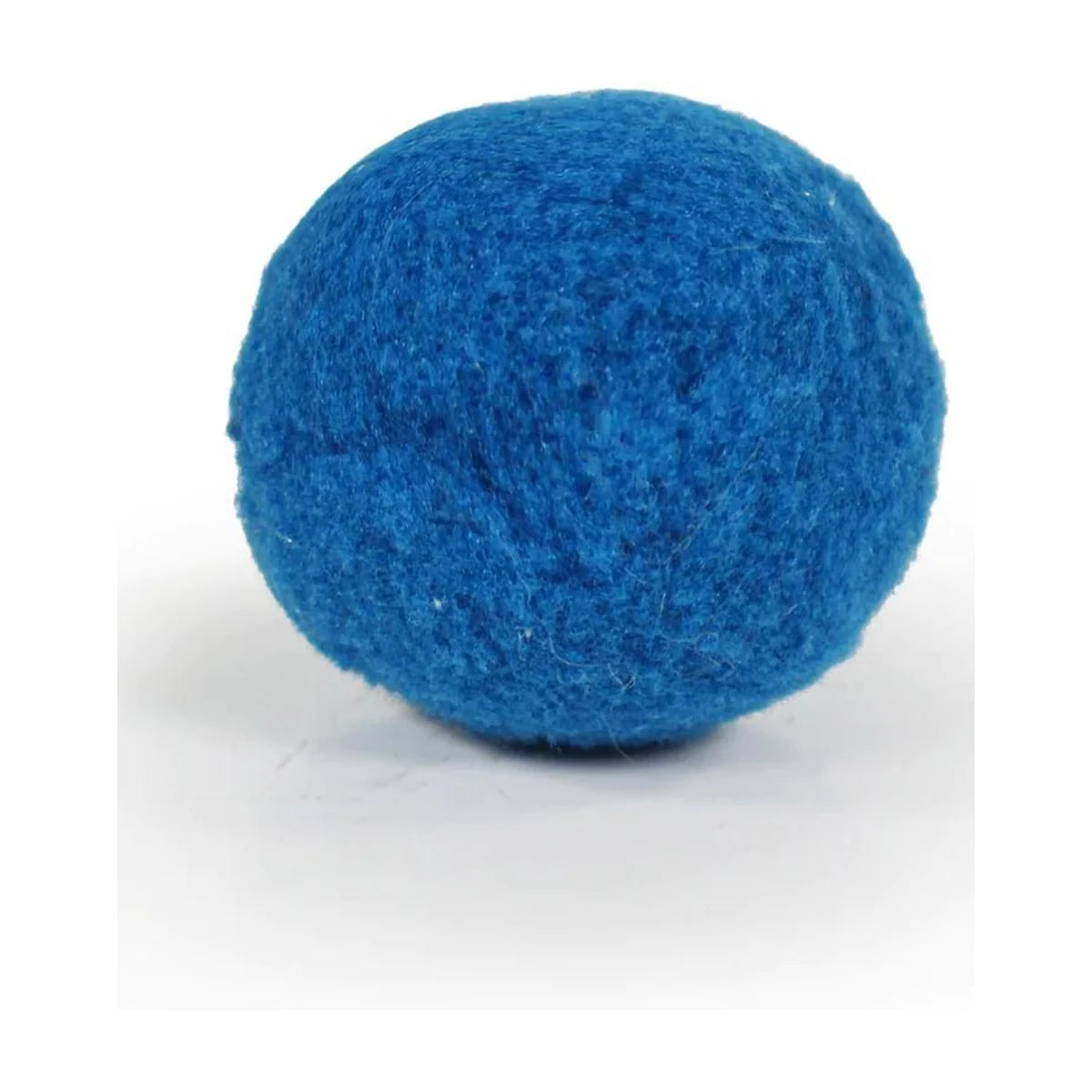Light-blue Battersea Pounce fabric cat ball on a white background