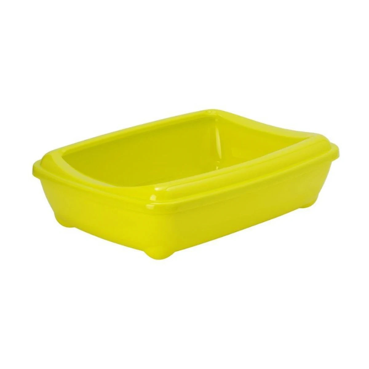 Moderna Arist-O-Tray with Rim Medium cat litter tray in Lemon Yellow