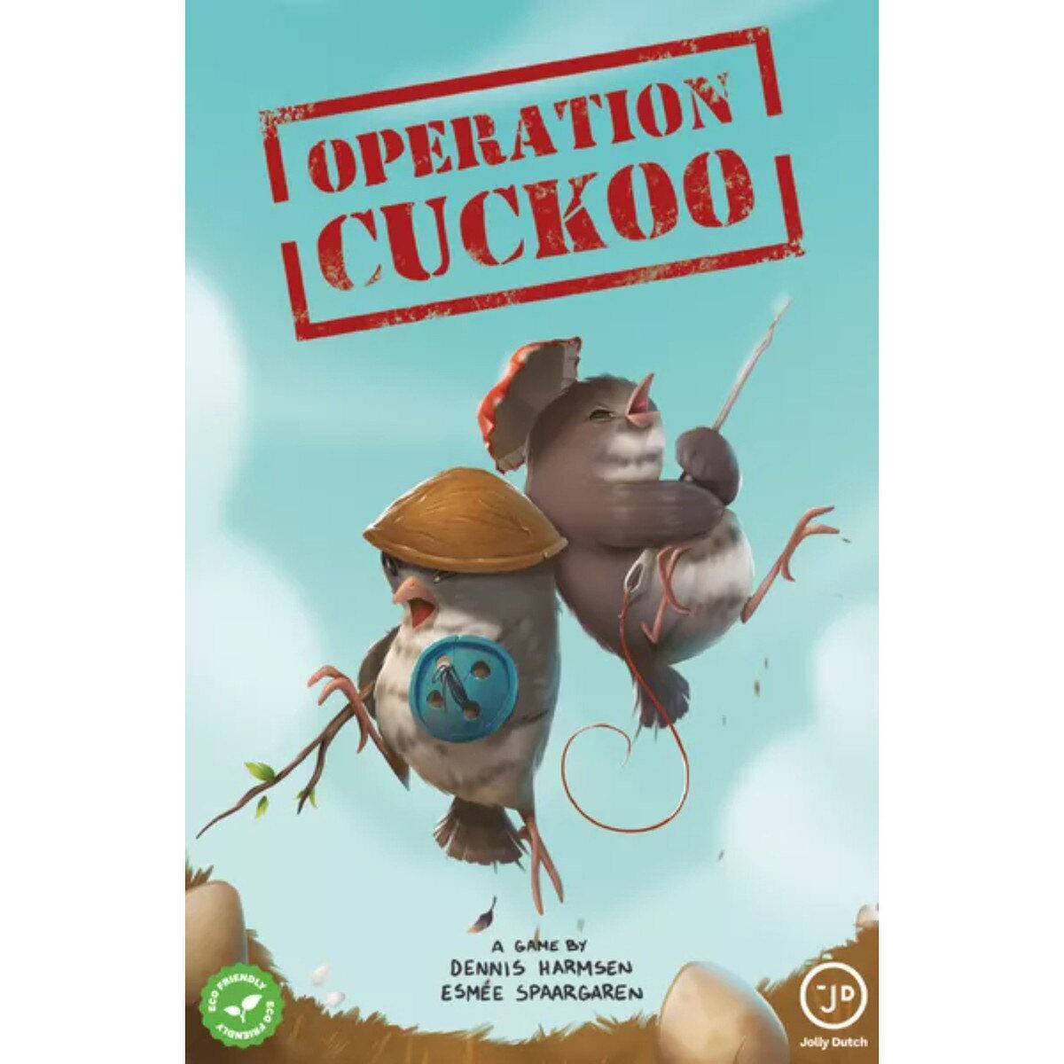 Operation Cuckoo game cover showing two cuckoo birds competing for control of the nest