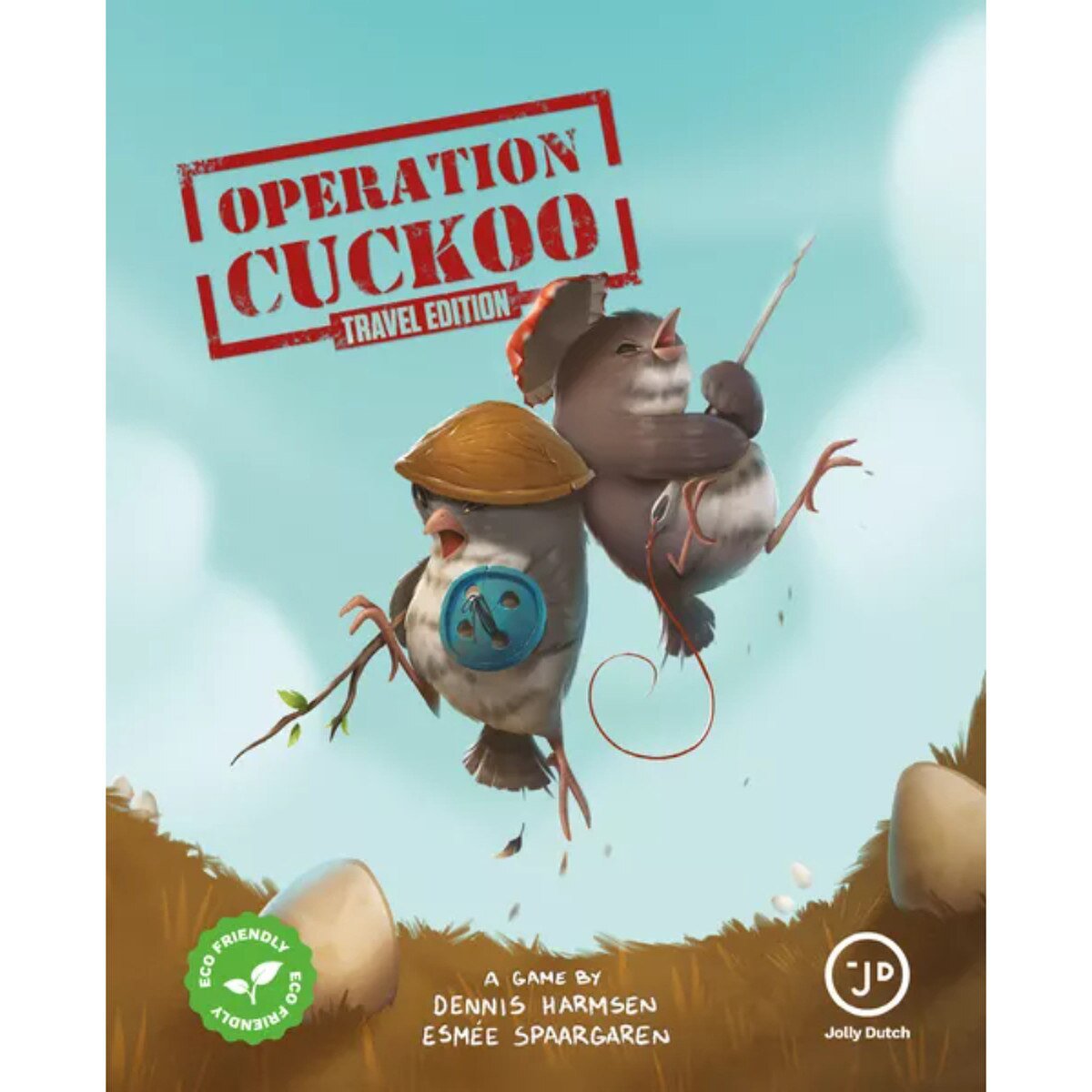 Operation Cuckoo Travel Edition cover artwork showing two rival cuckoo birds above the nest