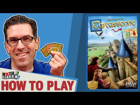 Carcassonne how to play video showing tile placement strategy scoring and follower actions