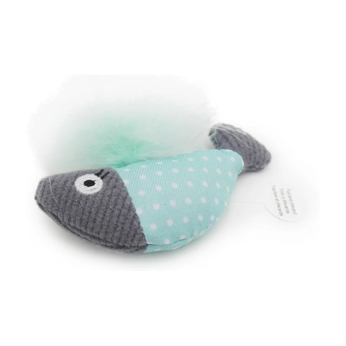 Rosewood Jolly Moggy Catnip Tune Chaser Fish motion activated cat toy with tag