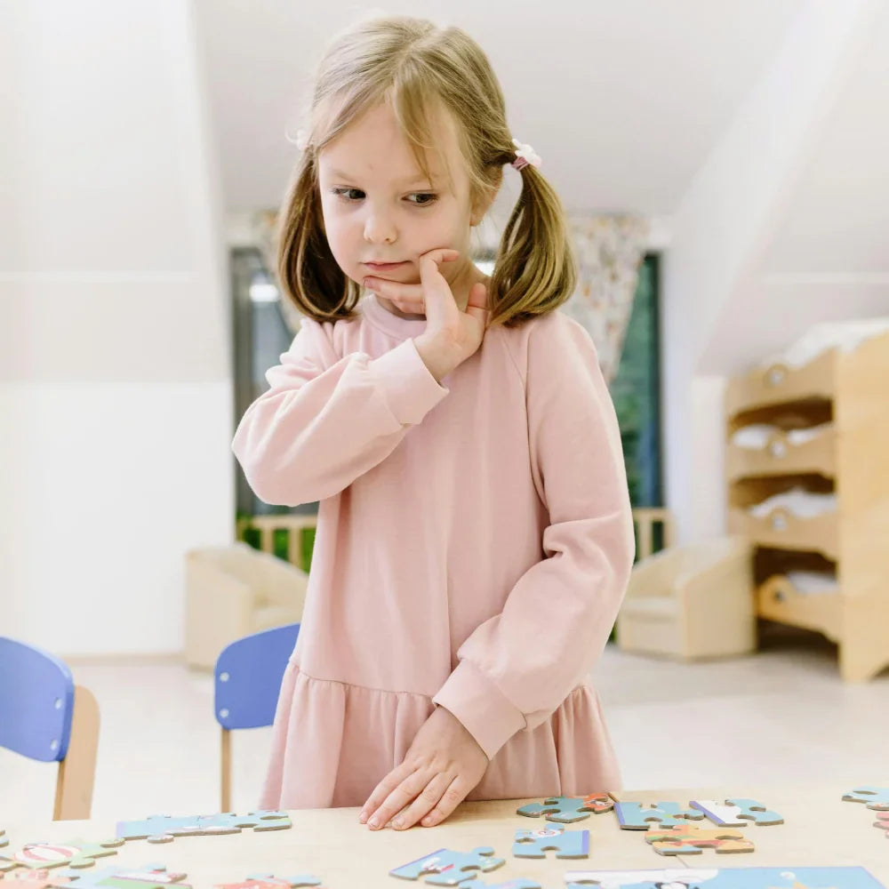 7 Year Old solving a puzzle - Educational Puzzles - Afrishon World