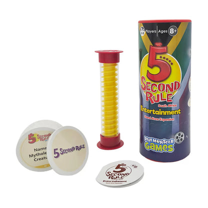 5 Second Rule South Africa Entertainment Travel Edition game components and timer
