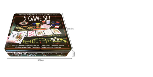 5 in 1 Casino Game Set