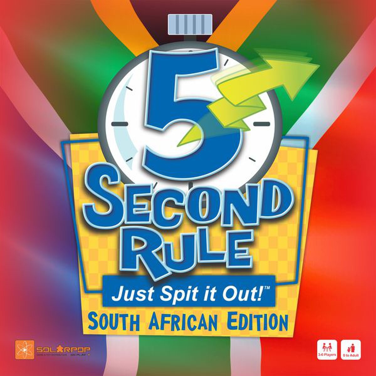 5 Second Rule South Africa party game box front closeup