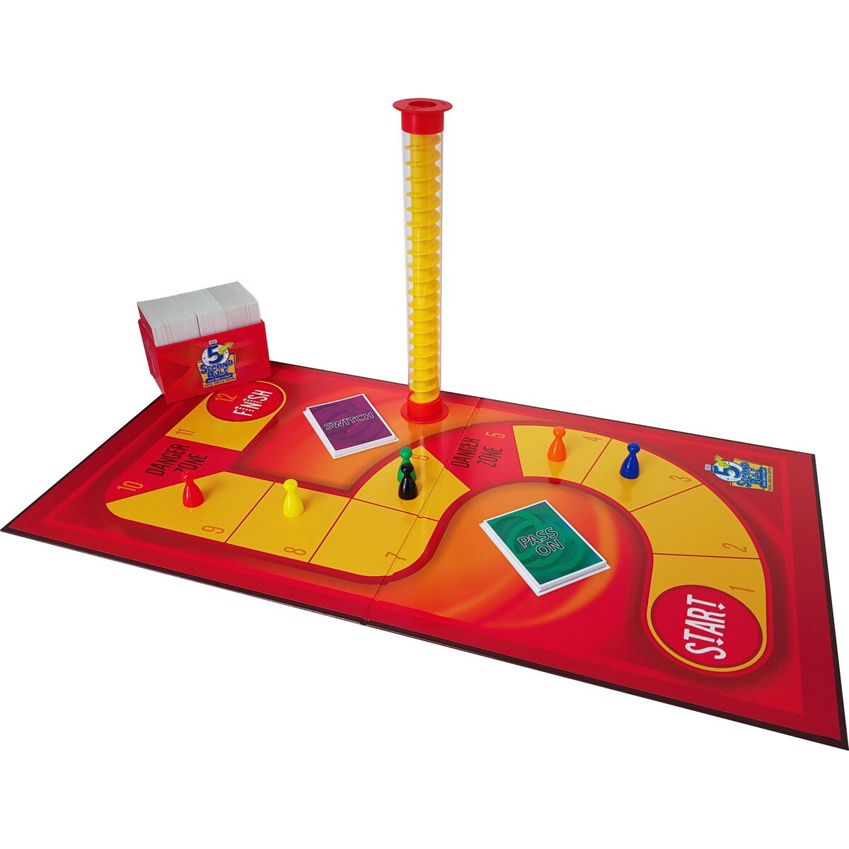 5 Second Rule South Africa family and party game board timer cards and player pieces