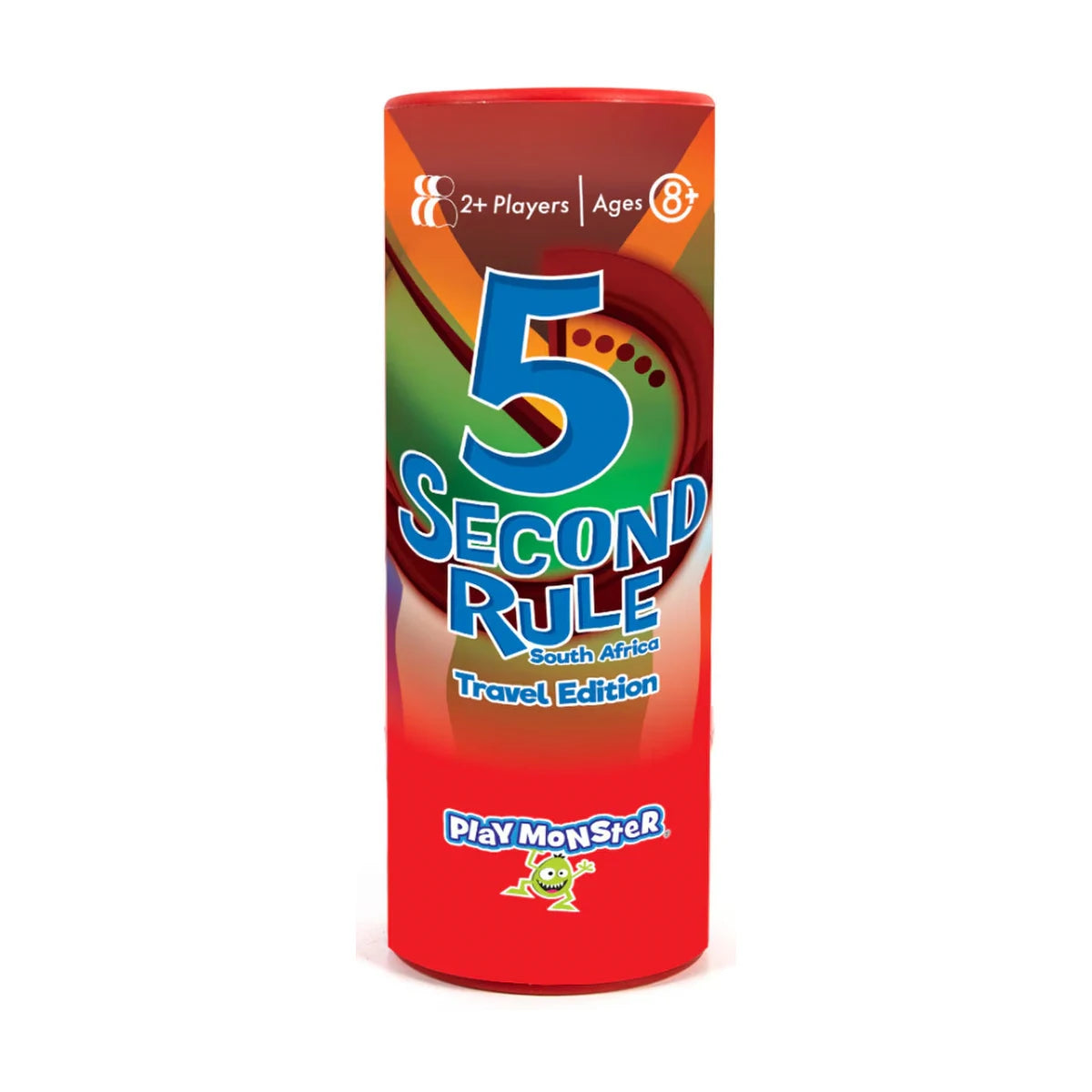 5 Second Rule South Africa Travel Edition red travel tube packaging for 2 or more players