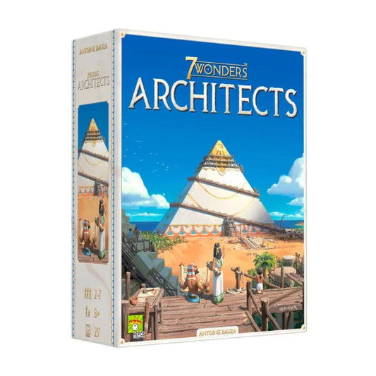 7 Wonders Architects board game box showing pyramid wonder artwork for the standalone family strategy game
