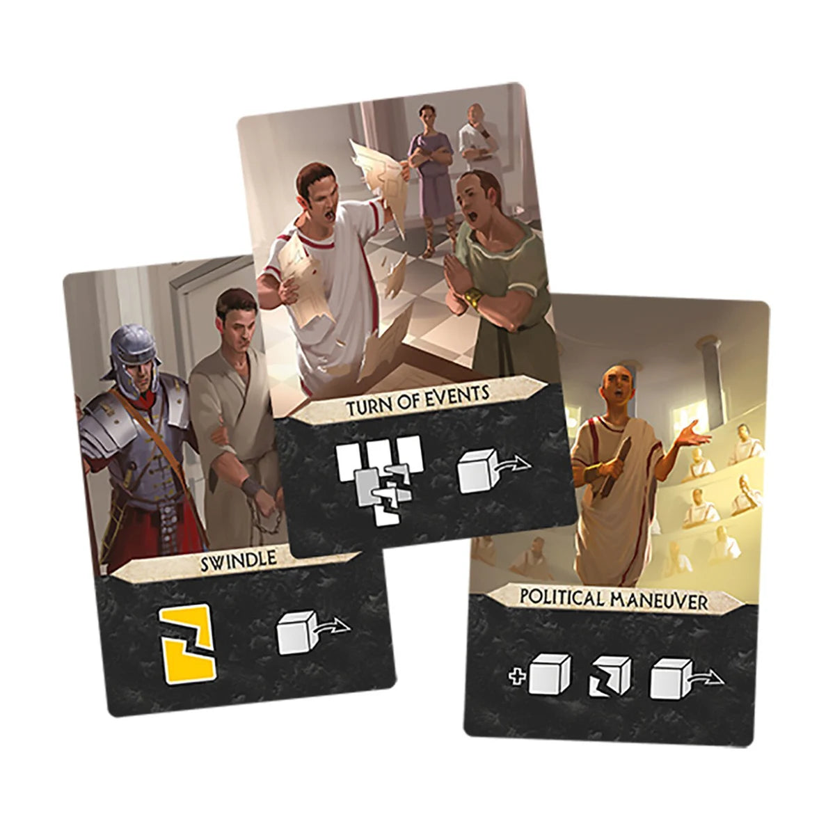 7 Wonders Duel Agora expansion conspiracy cards showing political intrigue gameplay