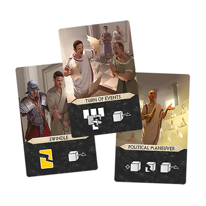 7 Wonders Duel Agora expansion conspiracy cards showing political intrigue gameplay