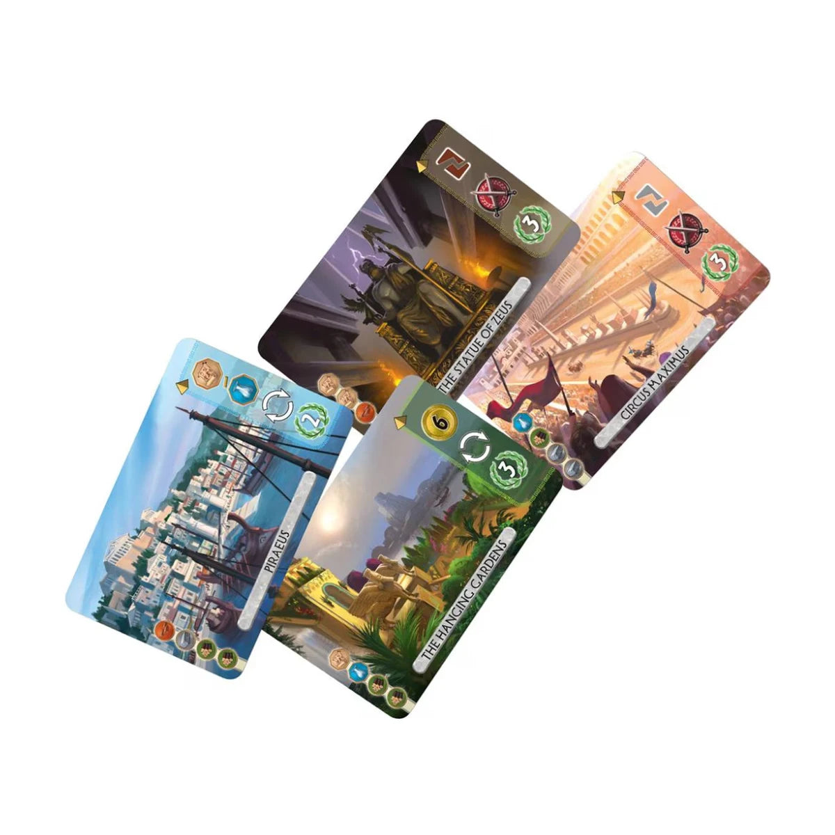 7 Wonders Duel two-player board game cards close-up