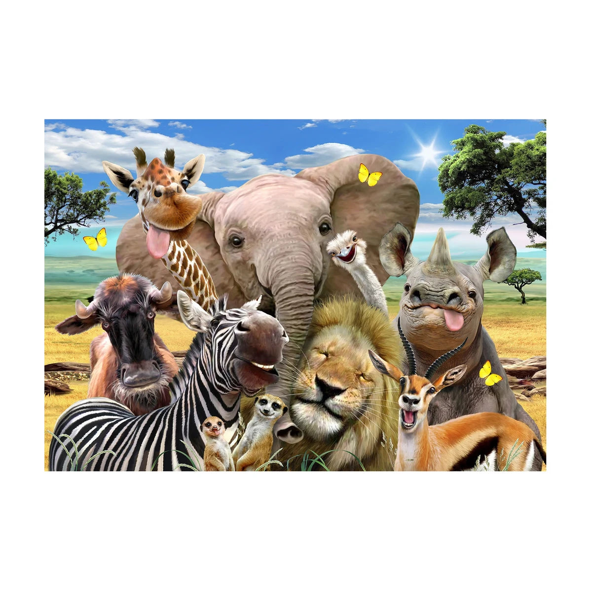 African Selfie Board Puzzle 150Pcs