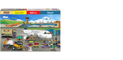 Airport Wooden Jigsaw Puzzle 24 Pcs