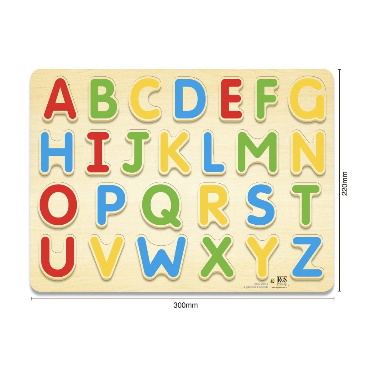 English Alphabet Capitals Tray 26 Pcs