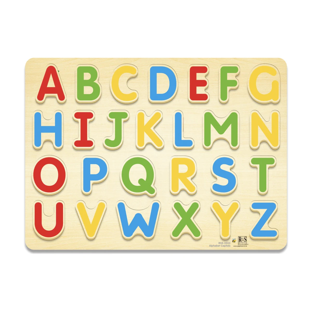 English Alphabet Capitals Tray 26 Pcs