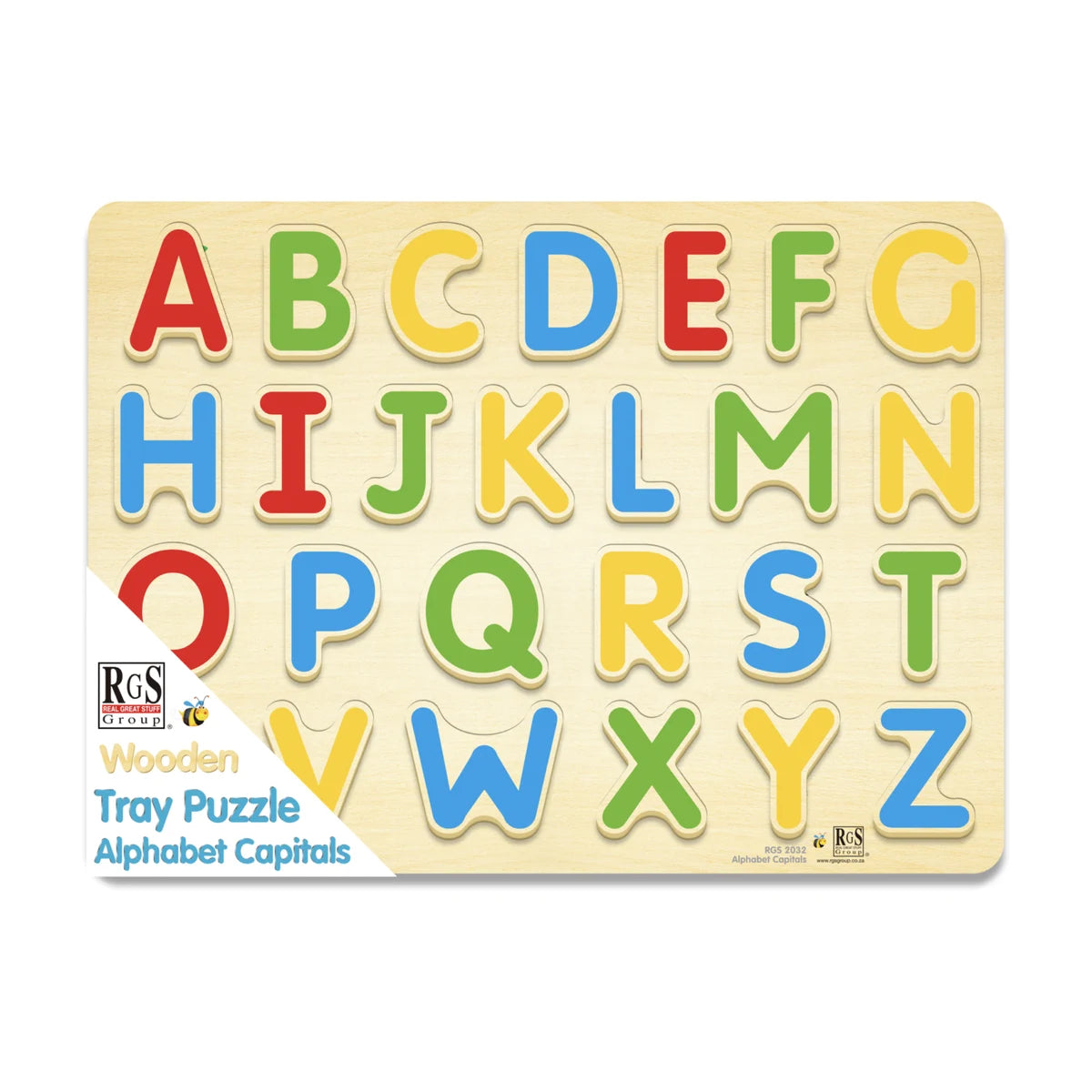 English Alphabet Capitals Tray 26 Pcs