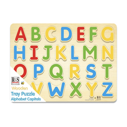 English Alphabet Capitals Tray 26 Pcs