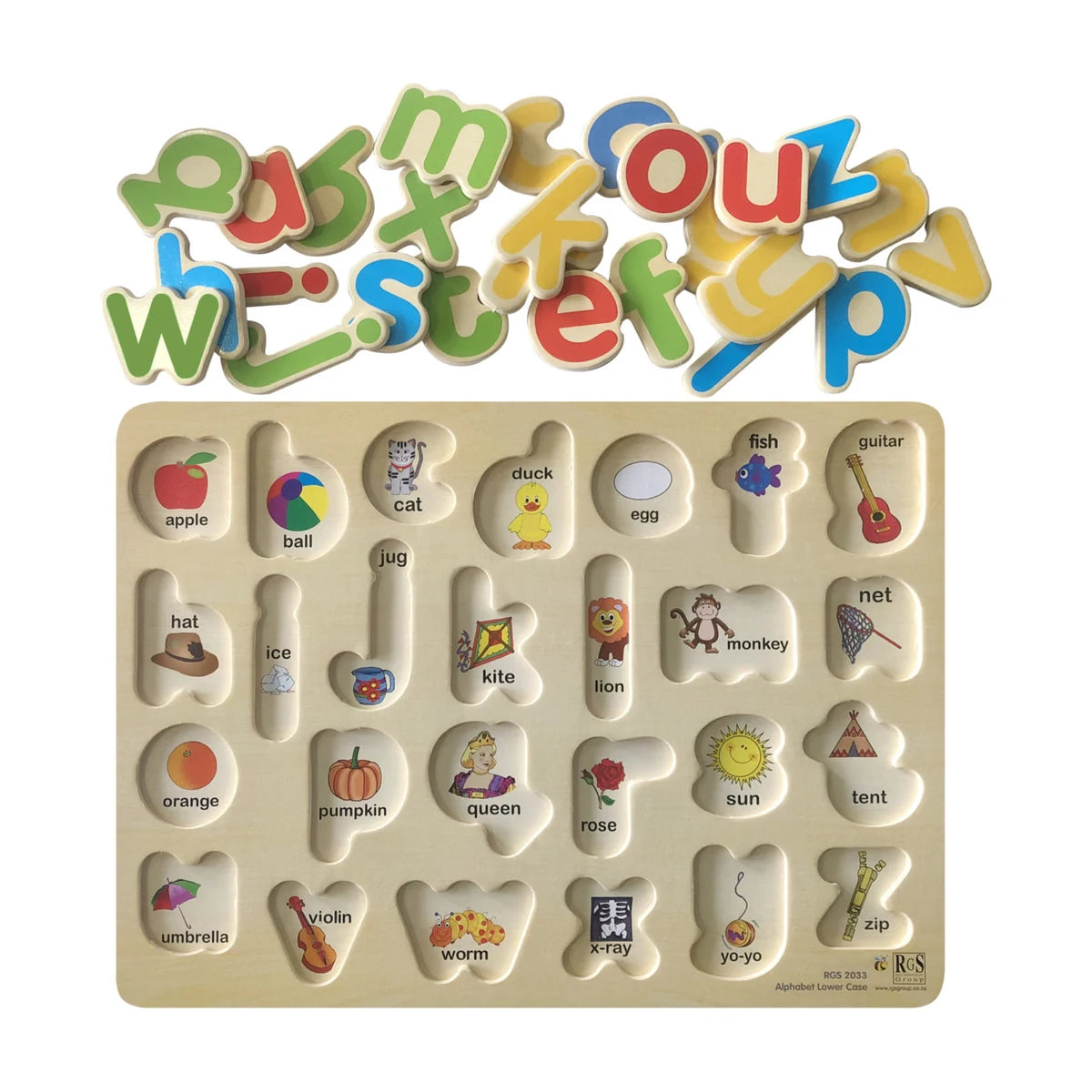 English Alphabet Lower Case Tray 26 Pcs