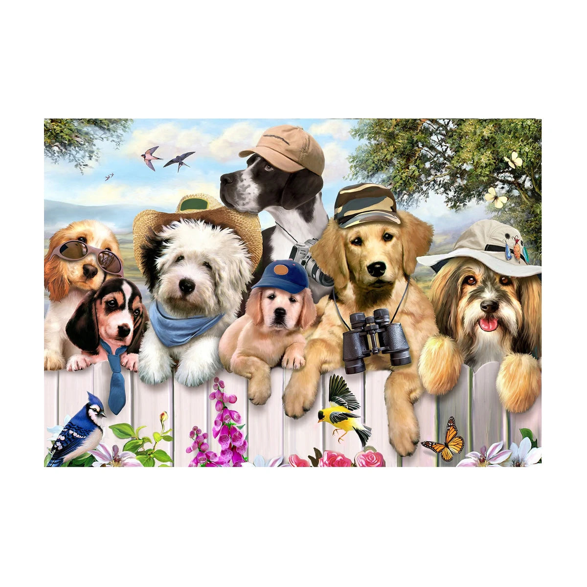 Animal Line-up Wooden Puzzle 100Pcs
