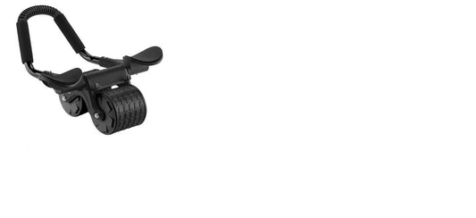 Afrishon Auto-Rebound Dual-Wheel Ab Roller -4-Elbow Support Core Trainer