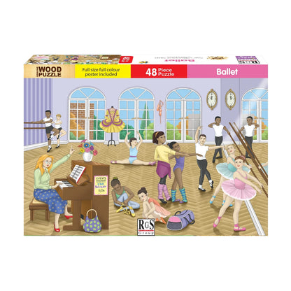 Ballet Wooden Jigsaw Puzzle 48 Pcs