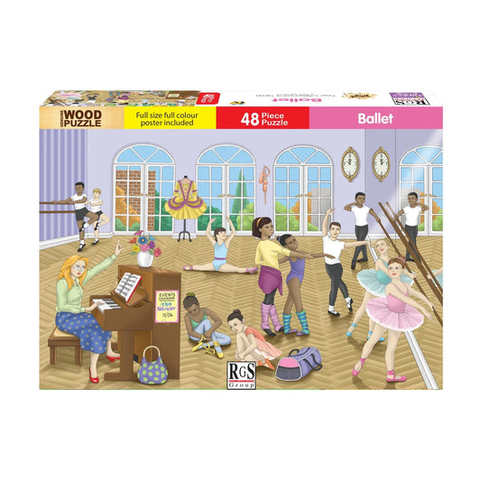 Ballet Wooden Jigsaw Puzzle 48 Pcs