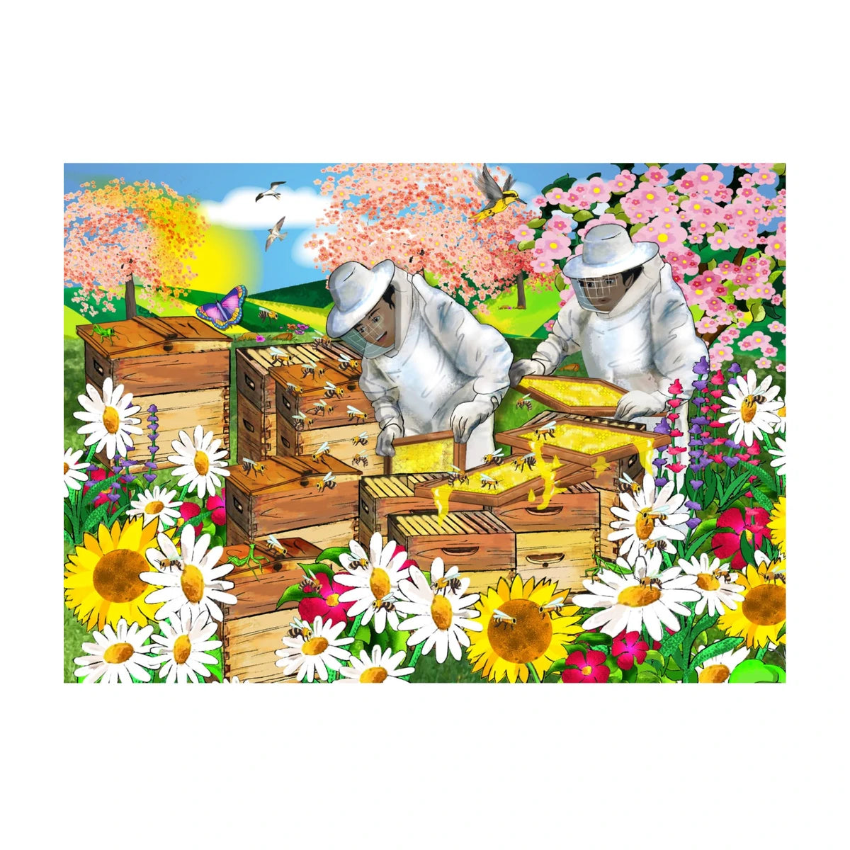 Bee Keeper Wooden Puzzle 36Pcs