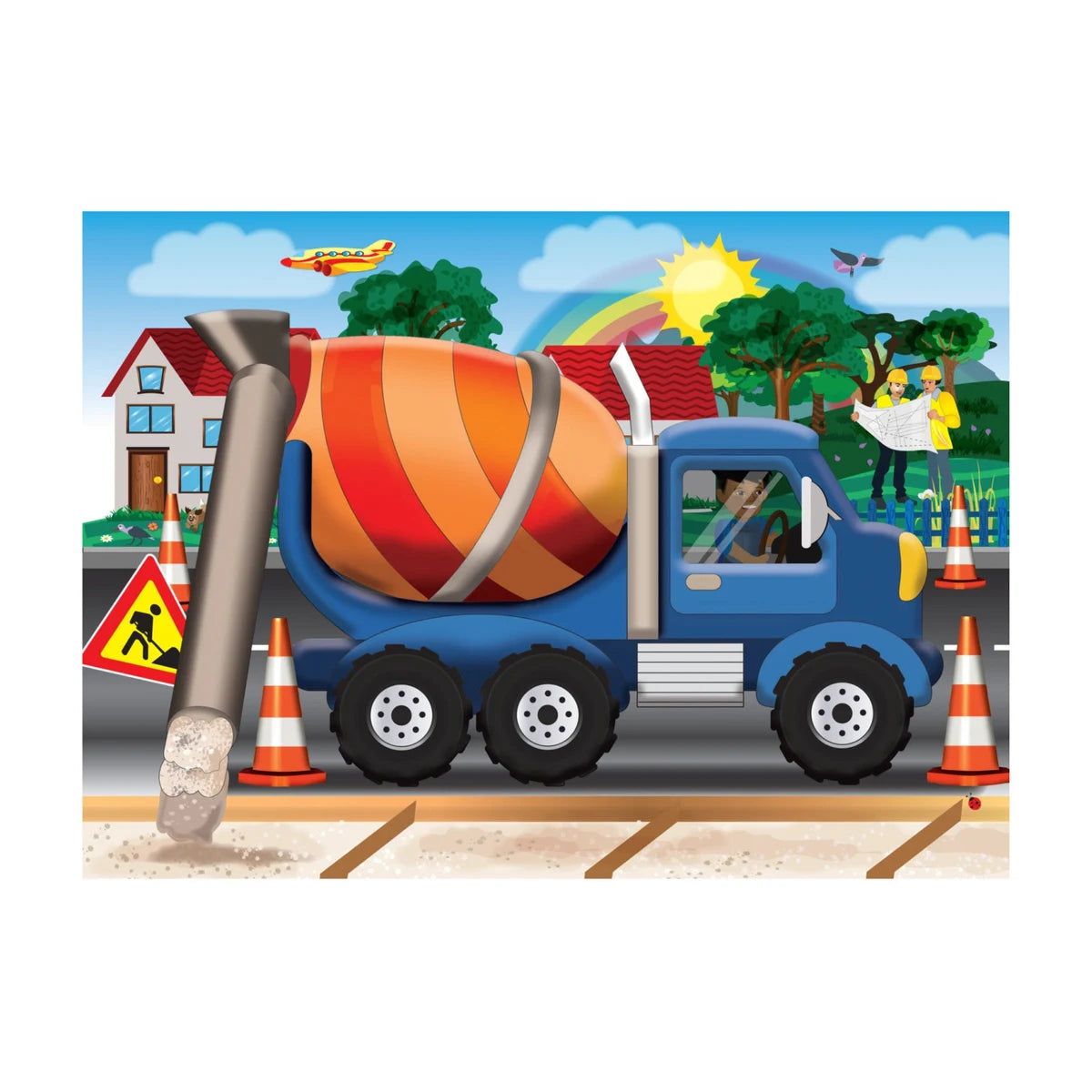 Cement Truck Puzzle 15 Pc