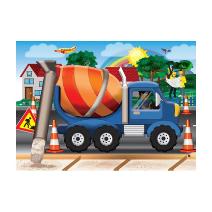 Cement Truck Puzzle 15 Pc