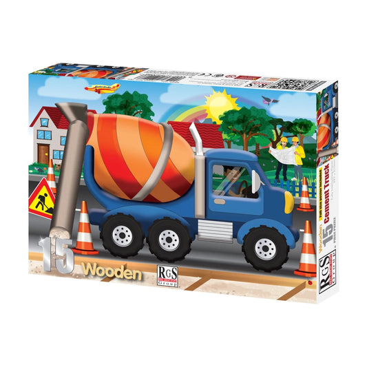 Cement Truck Puzzle 15 Pc