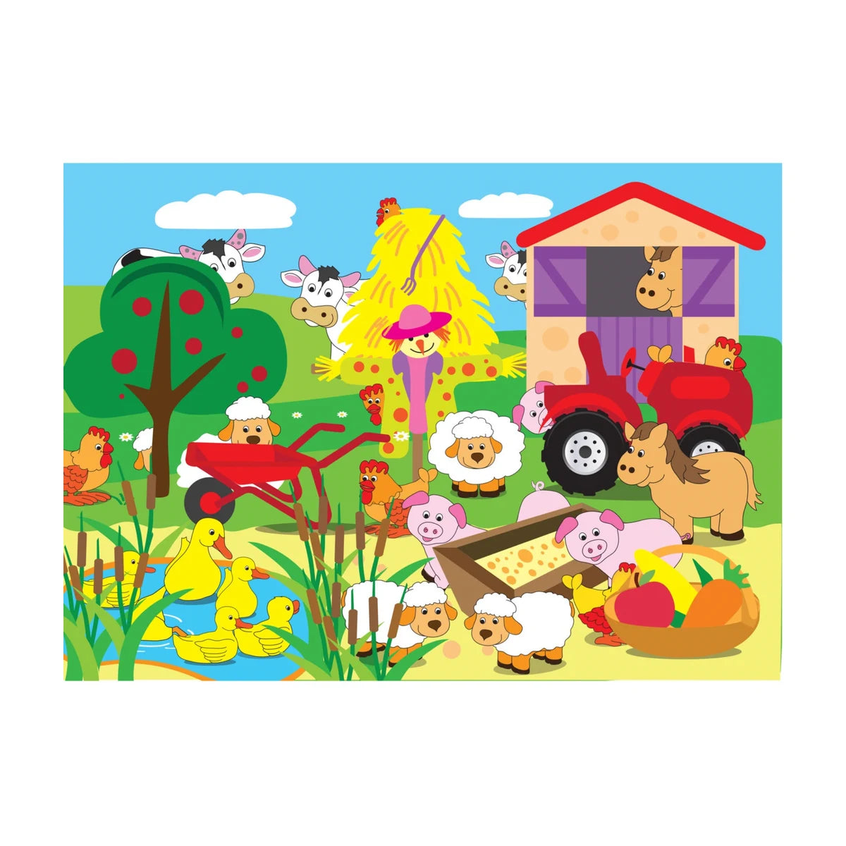 Count Farm Animals Puzzle 18Pc