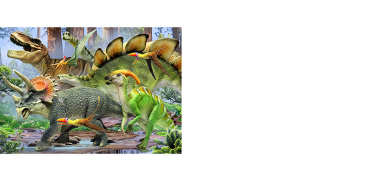 Dinosaurs in the Forest 48Pcs