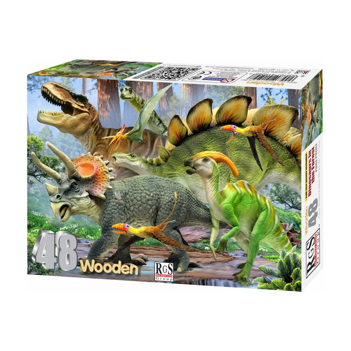 Dinosaurs in the Forest 48Pcs