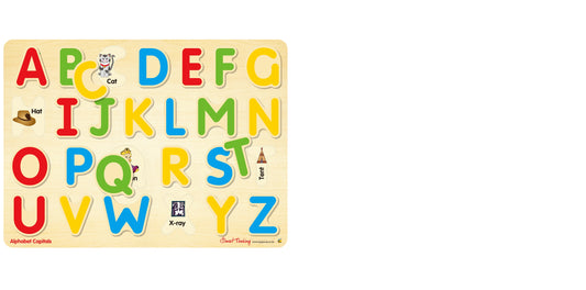 English Alphabet Capitals Tray 26 Pcs