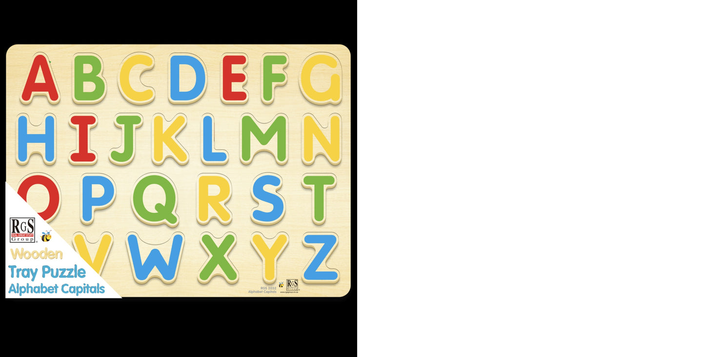 English Alphabet Capitals Tray 26 Pcs