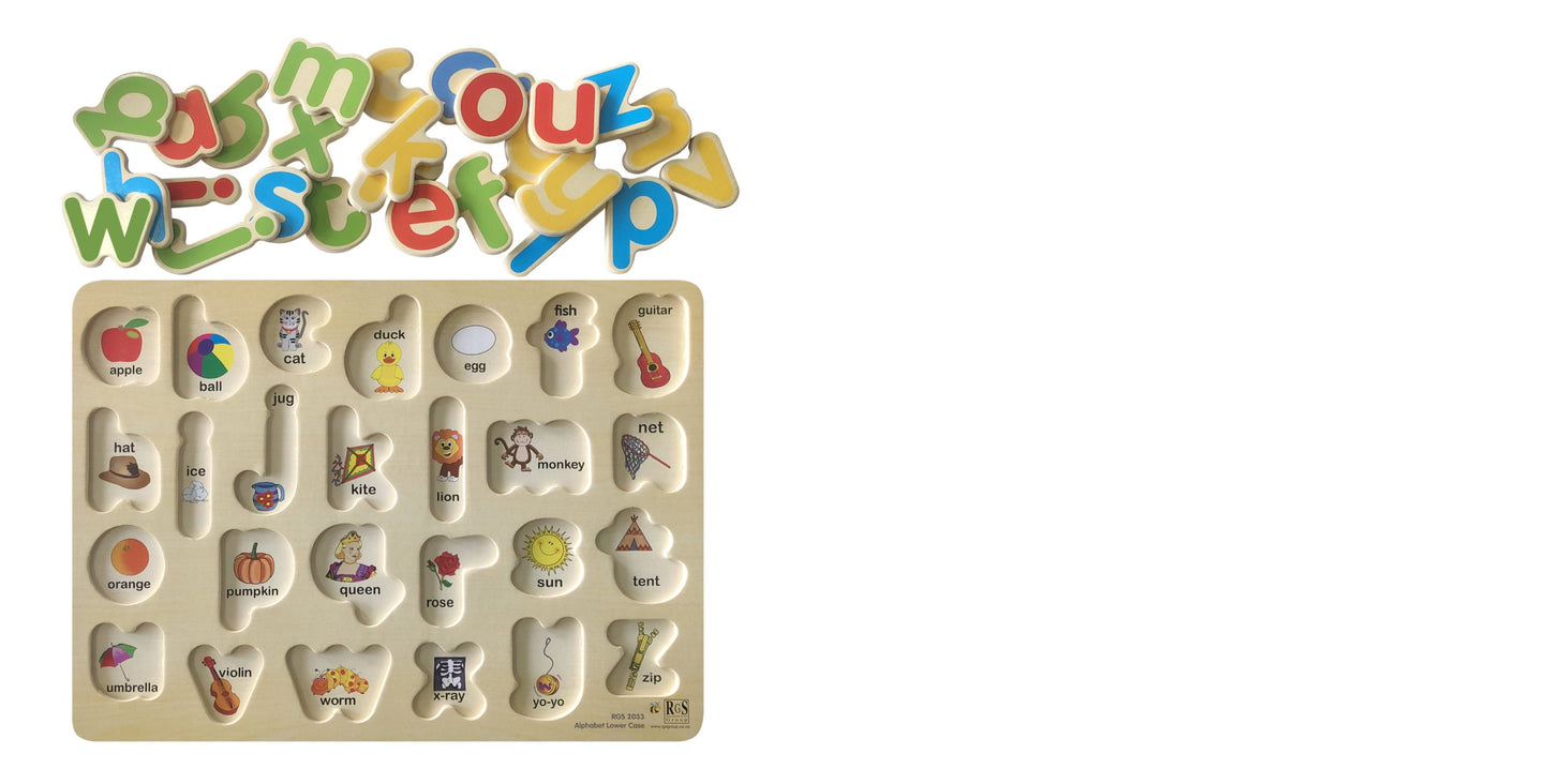 English Alphabet Lower Case Tray 26 Pcs