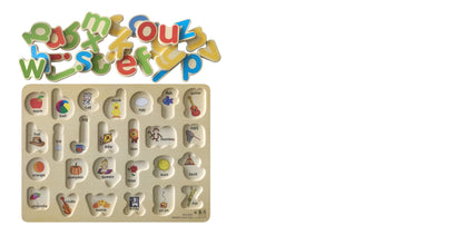 English Alphabet Lower Case Tray 26 Pcs