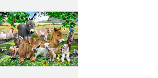 Farm Animals Wooden Jigsaw Puzzle 36 Pcs