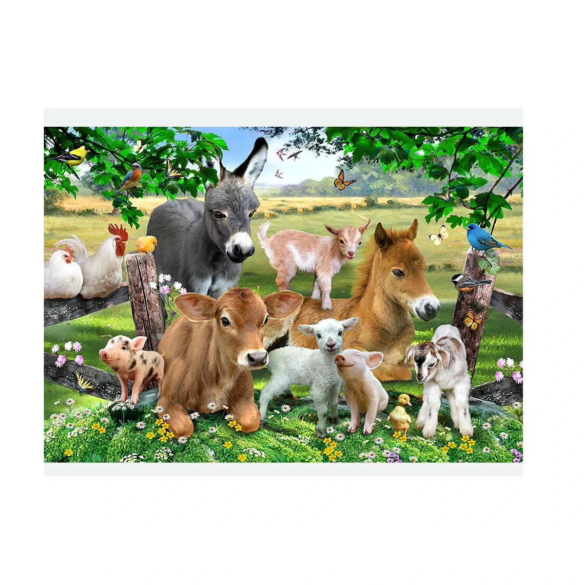 Farm Animals Wooden Jigsaw Puzzle 36 Pcs