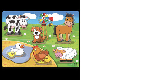 Farm Wooden Chunky Puzzle 7 Pcs